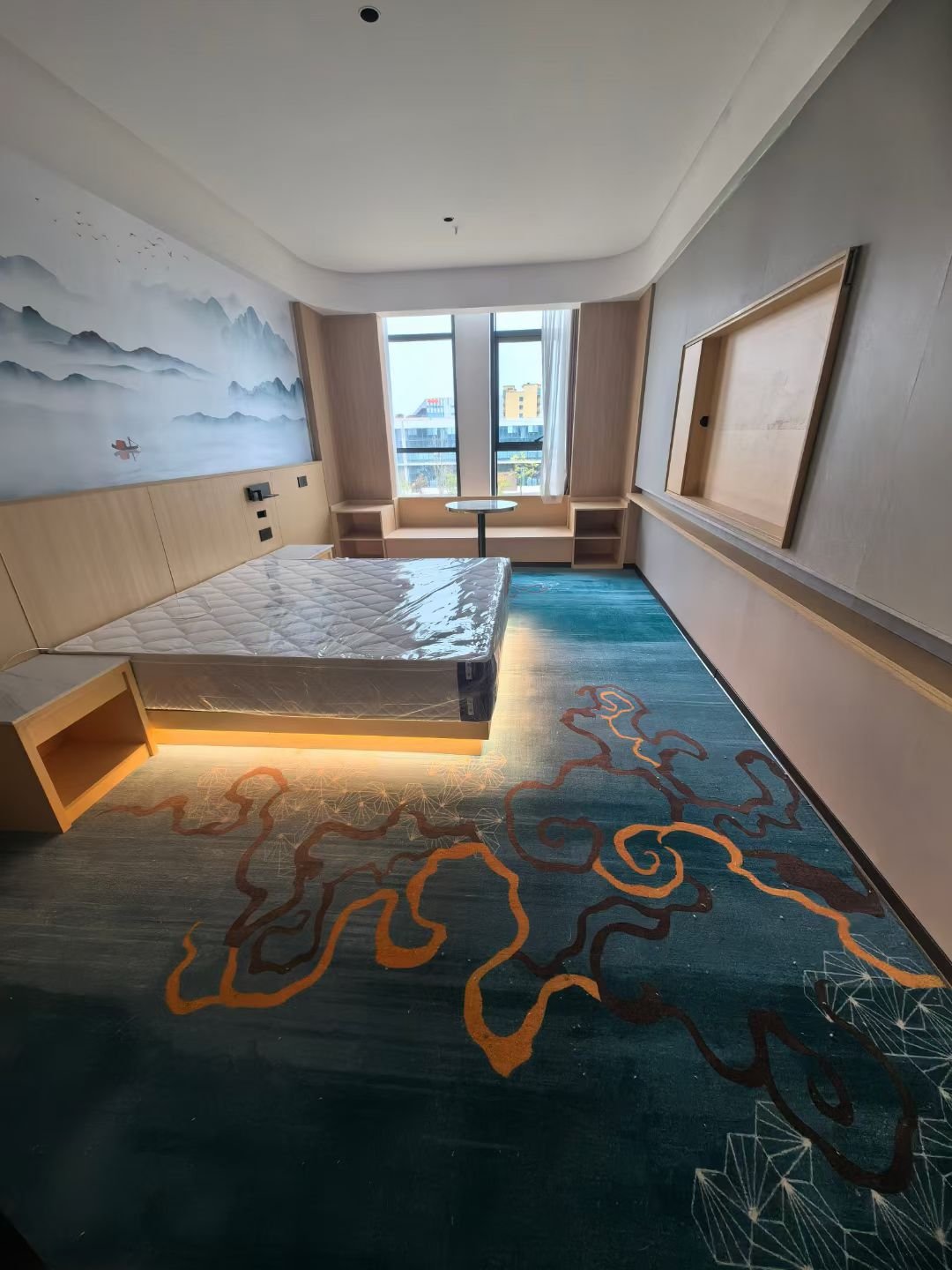 澜樾酒店走廊尼龙印花地毯